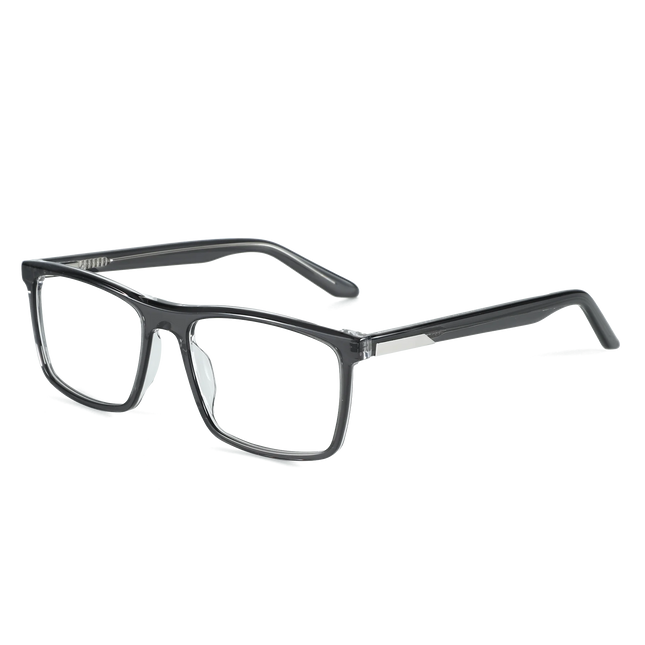 ZENOTTIC (XL Size)Fashion Square Prescription Glasses Anti Blue Light/Photochromic Hyperopia/Progressive Eyeglasses for Men