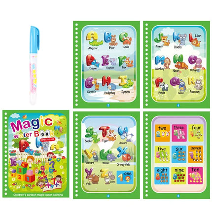 Children Magical Water Book Montessori Drawing Toys Reusable Coloring Books Magic Water Drawing Book Baby Early Education Toys