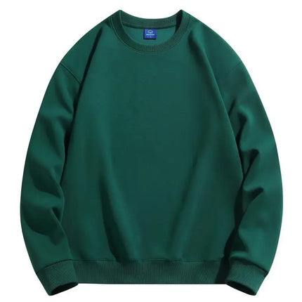 Men's and women's velvet crew neck sweater jumper casual wear cotton custom embroidery logo clothing design