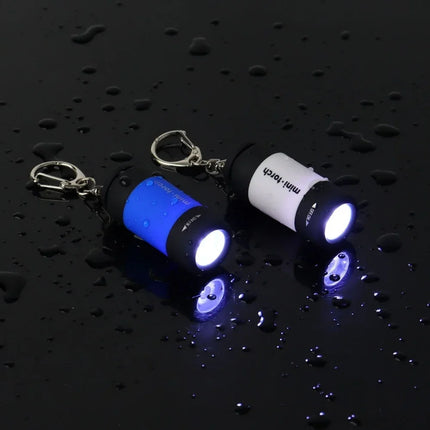 1PC USB Rechargeable LED Flashlight Pocket Keychain Flashlight Waterproof Outdoor Hiking Camping Mini Finger Light Flashlight