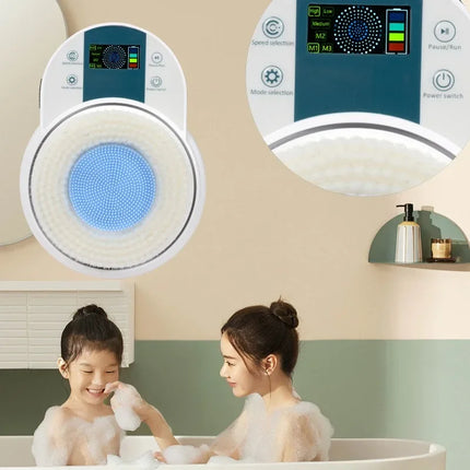 110V-220V Electric Bath Brush Fully Automatic Bath Rubbing Machine Back Bath Brush Wall-mounted Electric Shawer Care Instrument