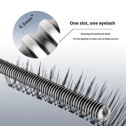 AOJN Slender＆Dense Mascara Smudge-Proof Long-Lasting Natural Curling Thickening Spiral Brush Mascara