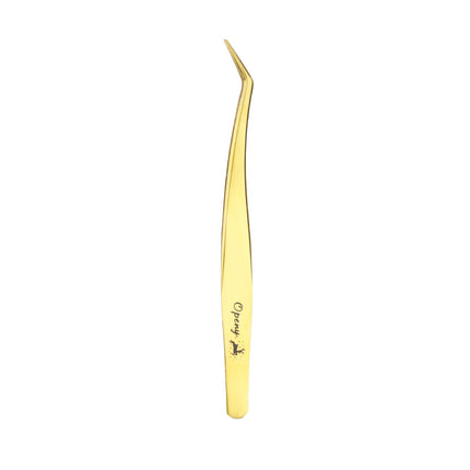 Christmas Eyelash Extension Tweezers-Precision Tweezers for 2D-6D Volume & Individual False Lashes Extensions-Golden Tweezers