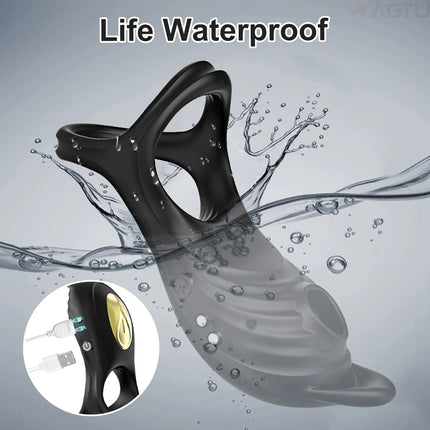 Cock Ring for Men Adult Sucking Clitoral Vibrator Delay Ejaculation Sex Toys for Couples Clitoral stimulator Penis Ring Cockring