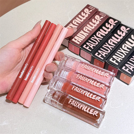 Huda Beauty Lip Contour Lip Stain Wear Matte Lipliner Pencil Tint Lipstick Long Lasting Non-stick Cup Moisturising Liner Makeup
