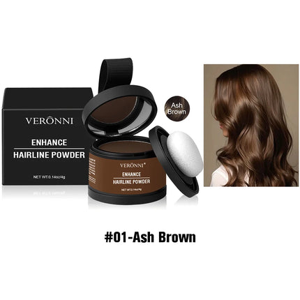 VERONNI Hairline Powder Hairline Shadow Powder Makeup Hair Concealer Forehead Filling Natural Cover Unisex Hair Loss Product