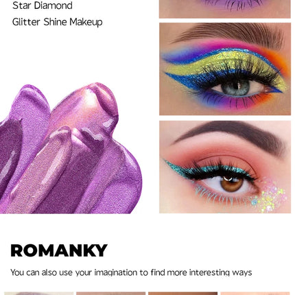 Glitter Liquid Eyeliner Pencil Flash Dazzling Eyeshadow Pearlescent Outline Pen Long Lasting No Smudge Women's Makeup Gifts