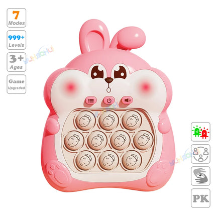 999 Level Electronic Pop Push Quick Push Game Console with LED Display Screen, Suitable for Adult and Child Fidget Toy Christmas