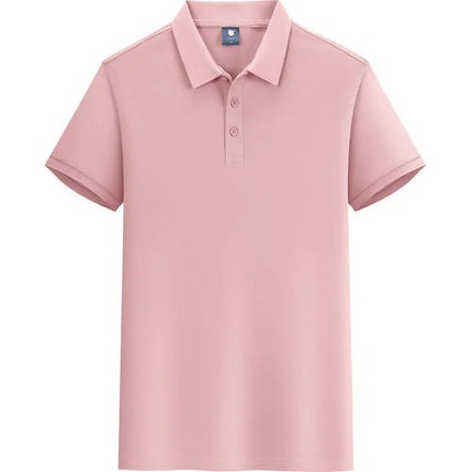 Summer 100% cotton overalls polo shirt custom company logo embroidered lapel short-sleeve T-shirt printing