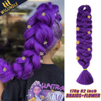 Purple-flower / Wigundle Base Pack / Kanekalon Hair