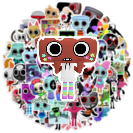 50PCS Dandys World Stickers Decals For Phone Laptop Suitcase Notebook Skateboard Waterproof Stickers