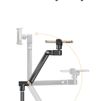 MoZhao Phone Stand Overhead Shooting Tripod Fill Light Floor-standing Telescopic Outdoor Live Photo Video Universal Camera Stand