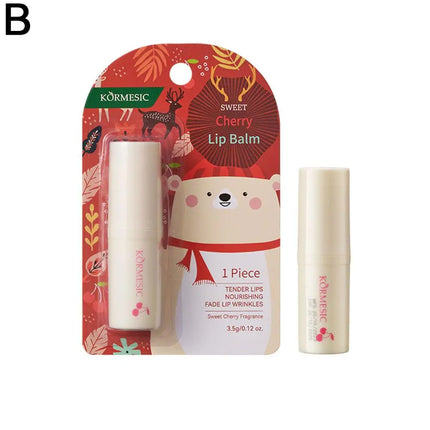Holiday Lip Balm Smooth Moisturizing Lip Balms Christmas Gift Hydrating Tinted Lip Balm Care Christmas Lip Balms 3 Fruit Flavors