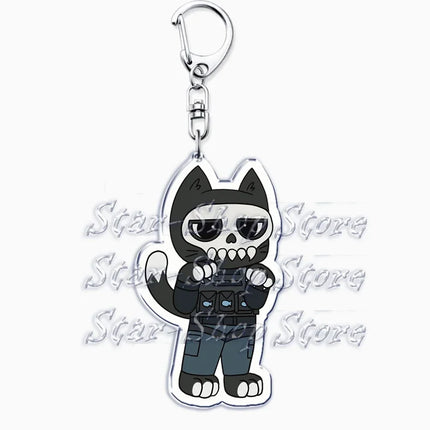Hot Military Game Ghost Chibis Keychains for Accessories Cod Soldier Soap Simon Riley Keyring Jewelry Fans Friends Gaming Gifts