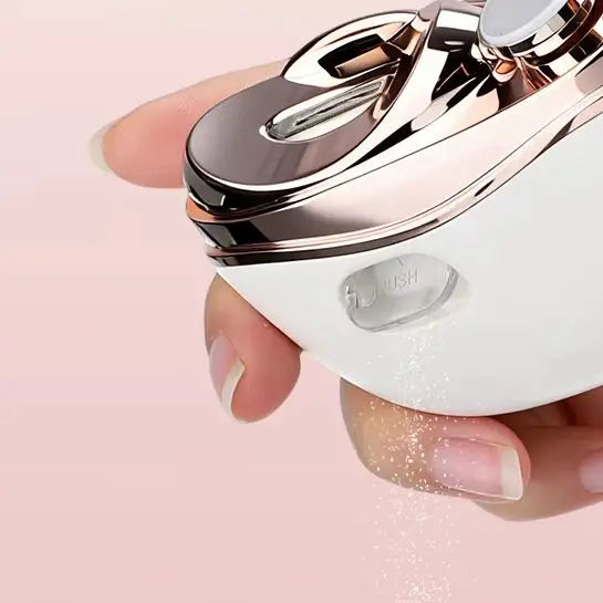 Electric Nail Clipper Grinding and Polishing with Light Automatic Nail Trimmer Rechargeable Nail Cutter Manicure for Baby Adult