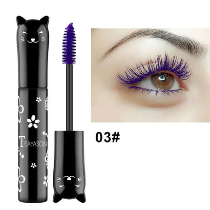 5 Colors Mascara Eyelashes Curling Extension Pink Purple Blue White Mascara Non-smudge Waterproof Fast Dry Long-lasting Makeup