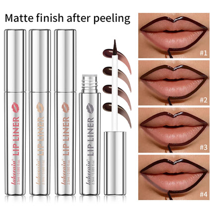 Peel Off Lip Stain Lip Liner Tattoo Long-Lasting Waterproof Smudge-Proof Transfer-Proof Matte Lipliner Magic Lip Cosmetic