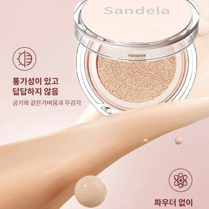 SANDELA Matte Silky Moisturizing Foundation Long Lasting Air Cushion Bb & Cc Cream Cushion