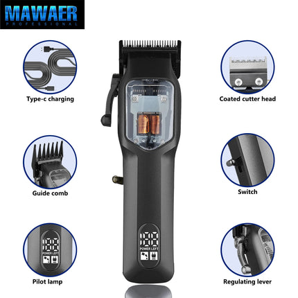 Hair Clipper Professional Hair Trimmer Adjustable Hair Cutting Machine Electric Hair Clipper with Charging Base