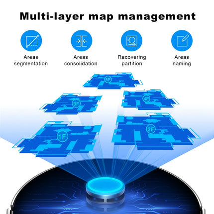 Liectroux/LILIN X6 Robot Vacuum Cleaner,Laser System,6500Pa,Smart Home Appliance,Restricted Area Map,Zone Cleaning for Carpet