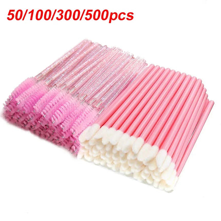 50/100/300/500pcs  Spoolies Mascara Wands Eyebrow Eyelash Brushes Eyelash Applicator for Eyelash Extension Makeup Tool