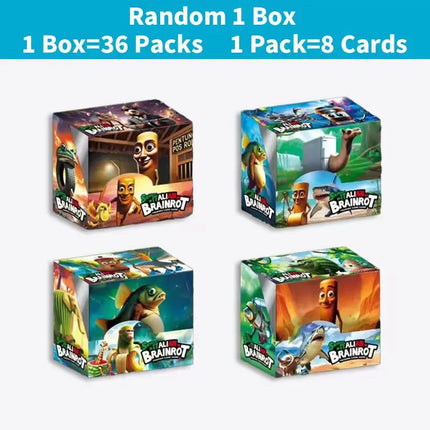 NEW Italian Brainrot Album Cards Tun Tung Sahur Card Tralalero Tralala Italy Collection Flashcards Birthday Christmas Toy Gifts