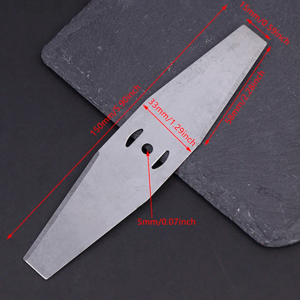 Metal Grass String Trimmer Head Replacement Saw Blades Lawn Mower Fittings Slotted Knife Garden Tool Part