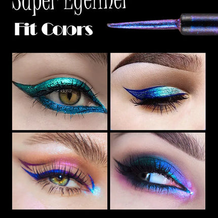 Chameleons Eyeliner Liquid Pearl Gloss Shiny Metallic Eyeshadow Liner Multi Chrome Color Aurora Eye Makeup Glitter Pigment