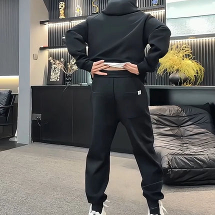 Men's Casual Hoodie & Sweatpants Set - Autumn Two-Piece Couple Outfit