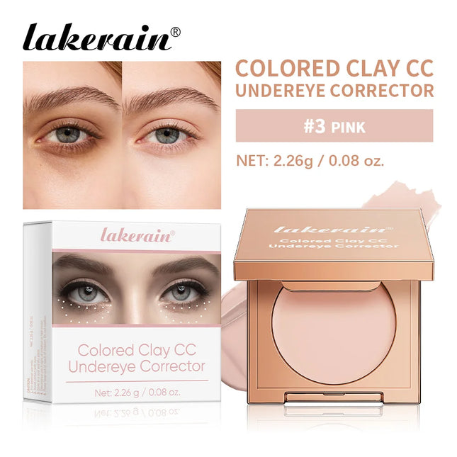 Lakerain Undereye Color Correction Concealer Waterproof Moisturizes Bright Skin Fine Clay Texture Quickly Covers Dark Circles