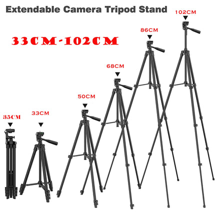 Portable Tripod Stand 102cm Universal Photography for Gopro iPhone Samsung Xiaomi Huawei Phone Aluminum Travel Mini Tripods Par