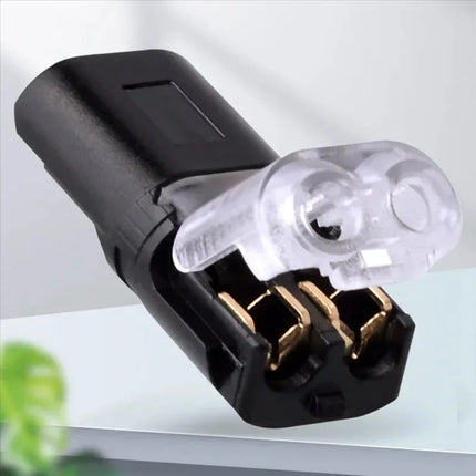 10/20/30/50/100 Pcs D2 Waterproof Plug Wire Connector 2 Pin Way Cable Plug Car Electric Wire Snap Connectors Strip Terminal