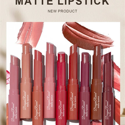 Nude Matte Lipstick Waterproof Lip Sticks Not Fading Sexy Red Velvet Lipsticks for Women Make Up Long Lasting Lip Cosmetics
