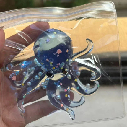 Soft ocean octopus squeeze toy simulates stress relief and slow rebound, stretchable sensory stress-relief gift