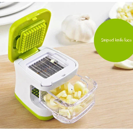 Multifunction Vegetable Dicer Garlic Presser Crusher Plastic Eco Friendly Ginger Slicer Mincer Chopper Kitchen Gadget for Salad