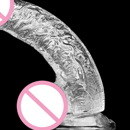 Realistic Big Jelly Dildo Wearable Strap on Penis For Women Masturbators Erotic Anal  Gay Penis Suction Cup Dick Sex Toys 18+
