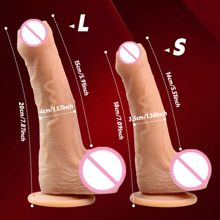 Realistic Long foreskin Dildos Soft Silicon Penis Penetration Anal Plug Stimulato Vagina Dildo Sexy Adult Sex Toys for Women Men
