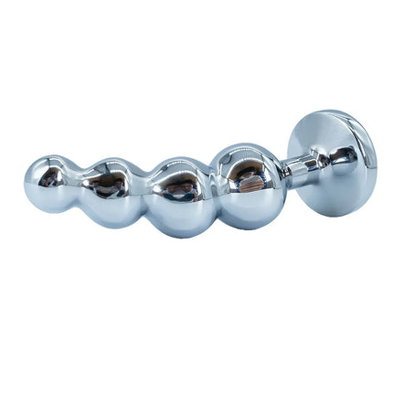 Metal Anal Plug Prostate Massager Anal Beads Butt Plug Metal Dildo G-spot Stimulating Sex Toys for Men and Women But Plug