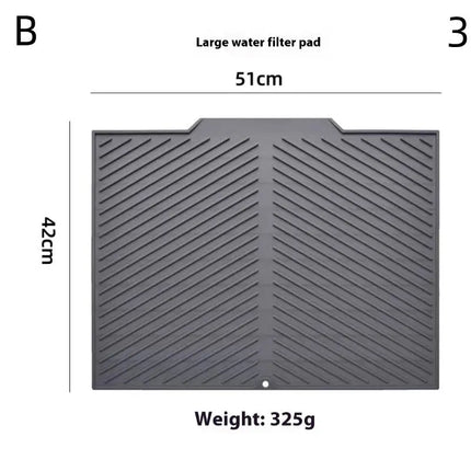 Silicone Drain Pad With Hole Drying Mat Pots Dish Drain Mat For Kitchen Tableware Non-slip Mats Anti-scald Coaster Kitchen