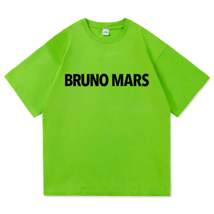 Bruno Mars The Romantic Tee Shirt 2026 New Album Retro Men/women Clothing Harajuku High Quality Tops Cotton TShirts Vintage