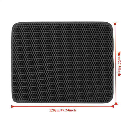 70x120cm Large Cat Litter Mat Large Size Waterproof Pet Toilet Cat Litter Trapping Mat Non Slip Double Layer Cats Litter Box Pad