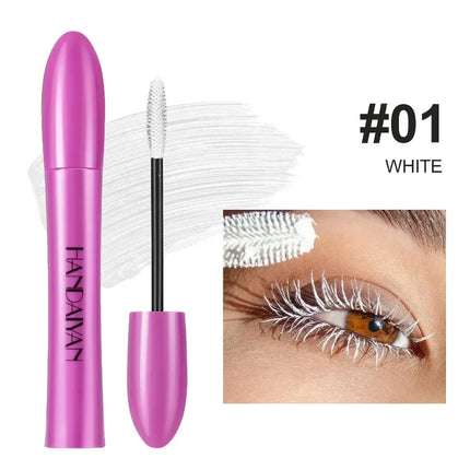 Colorful Silk Mascara Waterproof Lasting Mascara Yellow Black Cream Thickening Lengthening Curling Smudge-Proof Makeup Cosmetic