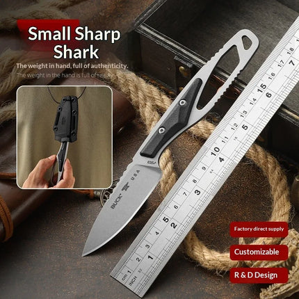 Outdoor Straight Knife - Portable Sheath Camping Fishing Knife Multi-Functional All-In-One Pocket Knife Fruit Knife