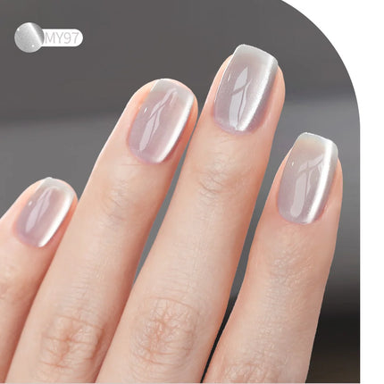 BORN PRETTY 10ml Silver Water Light Cat Magnetic Gel Nail Polish Nail Supplies Vernis Semi Permanent Gel for Fall Winter Nails