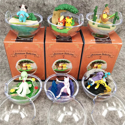 Rement Pokémon Capsule Toys Blind Box Gift Pikachu Cyndaquil Gardevoir Mewtwo Action Figurines Mystery Box Desktop Ornament
