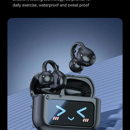 Touch Screen Bluetooth Headphones 144 Languages Real-time Translation Headphones Wireless Open Ear Clips Sports Gaming Earphone