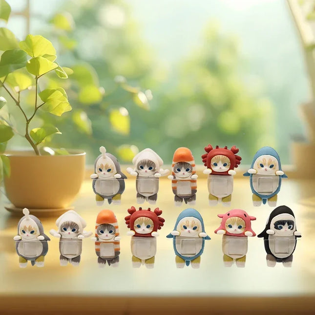 Sonny Angel HIPPERS & Mofusand Cat Fushandi Party Series Blind Box Trendy Play Decoration Creative Kid Birthday Christmas Gift