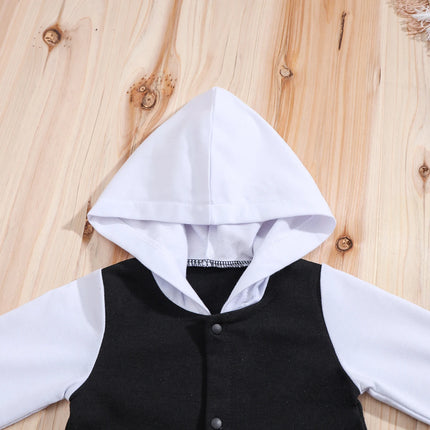 IURNXB Newborn Baby Romper Hooded Sweatshirt Boys Girls Long Sleeve Onesie Infant Outfit Clothes Fall Spring Jumpsuits 0-18M