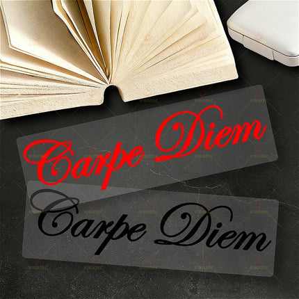 1pc Carpe Diem Motorcycle Stickers for Motorcycle Fairings Helmet Car Window Scooters Body Waterproof  Universal Vinyl Decals
