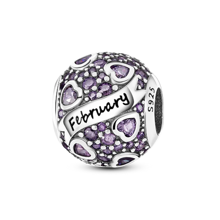 925 Sterling Silver Purple Series Butterfly Aries Gemini Safety Chains Fit Original Bracelet DIY Jewelry Making Gift For Women
